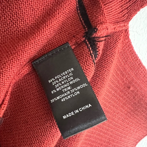 Burnt Orange Sweater Top S - Picture 4 of 4